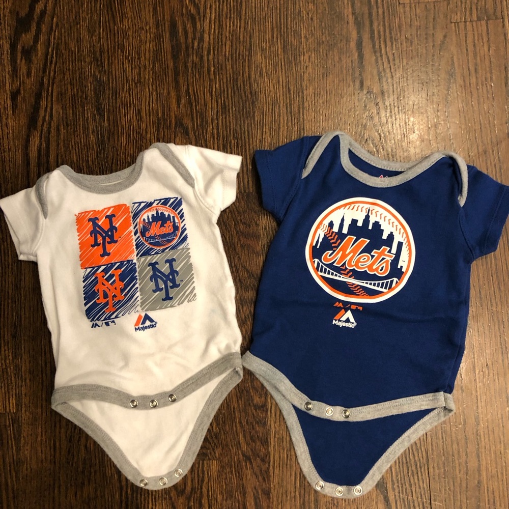 Mets 0-3 Month Onesies